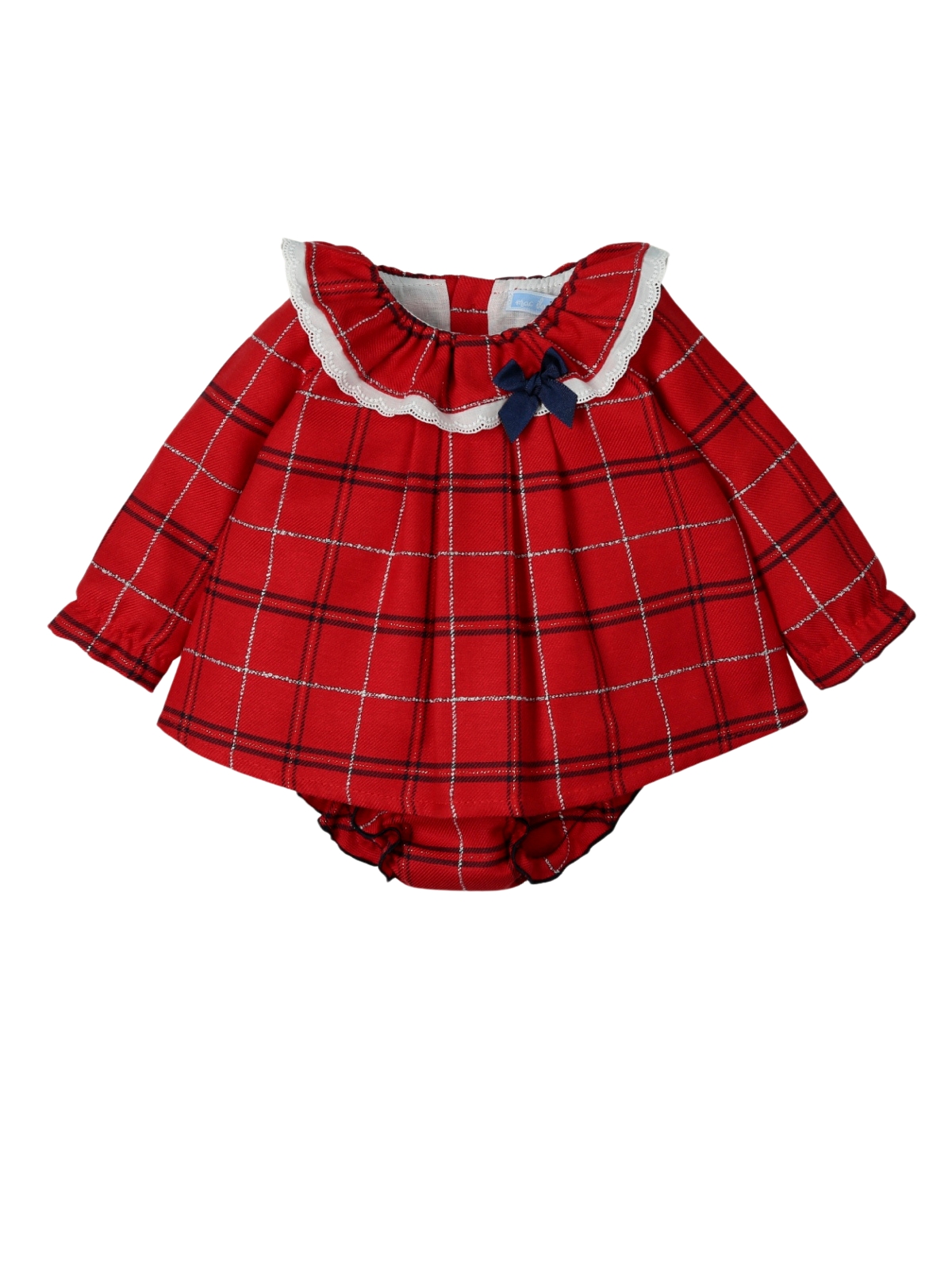 JESUSIN + CALZÓN CUADROS LUX Y TIRA BORDADA LAZO MARCA MAC ILUSIÓN - Imagen 3