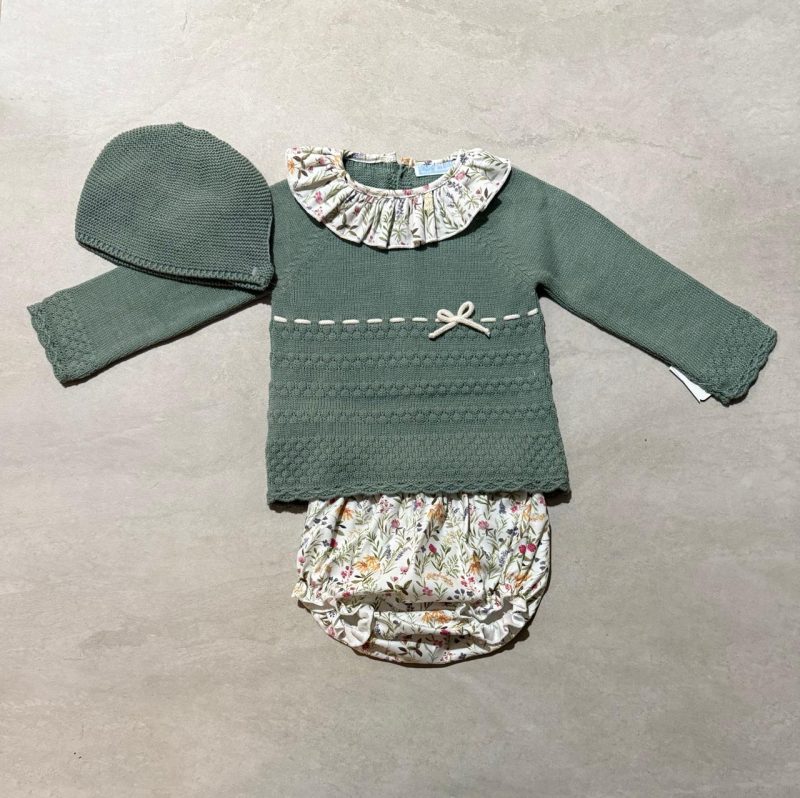 TRAJE 3P CANESÚ Y CAPOTA MENGUADO CORTO CUELLO ESTAMPADO MARCA MAC ILUSIÓN - Imagen 3