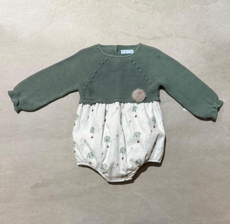 PELELE PUNTO TEJIDO ESTAMPADO OSO GLOBITOS MARCA MAC ILUSIÓN - Imagen 2