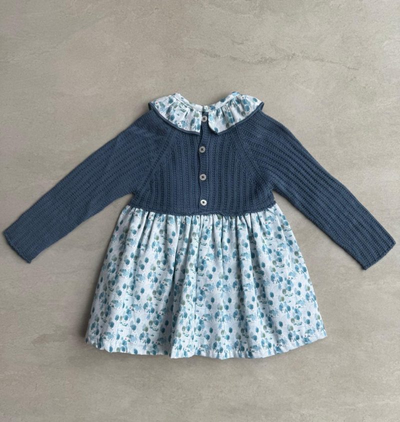 VESTIDO PUNTO Y TEJIDO ESTAMPADO BOSQUE ALPINO MARCA MAC ILUSIÓN - Imagen 4