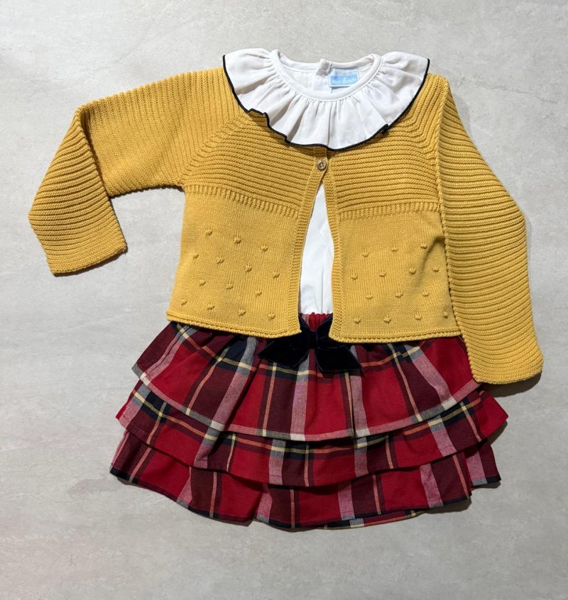 CHAQUETA SIN COSTURAS + BLUSA VIELLA + CALZÓN DOBLE VOLANTE LAZO TERCIPELO MARCA MAC ILUSIÓN - Imagen 3