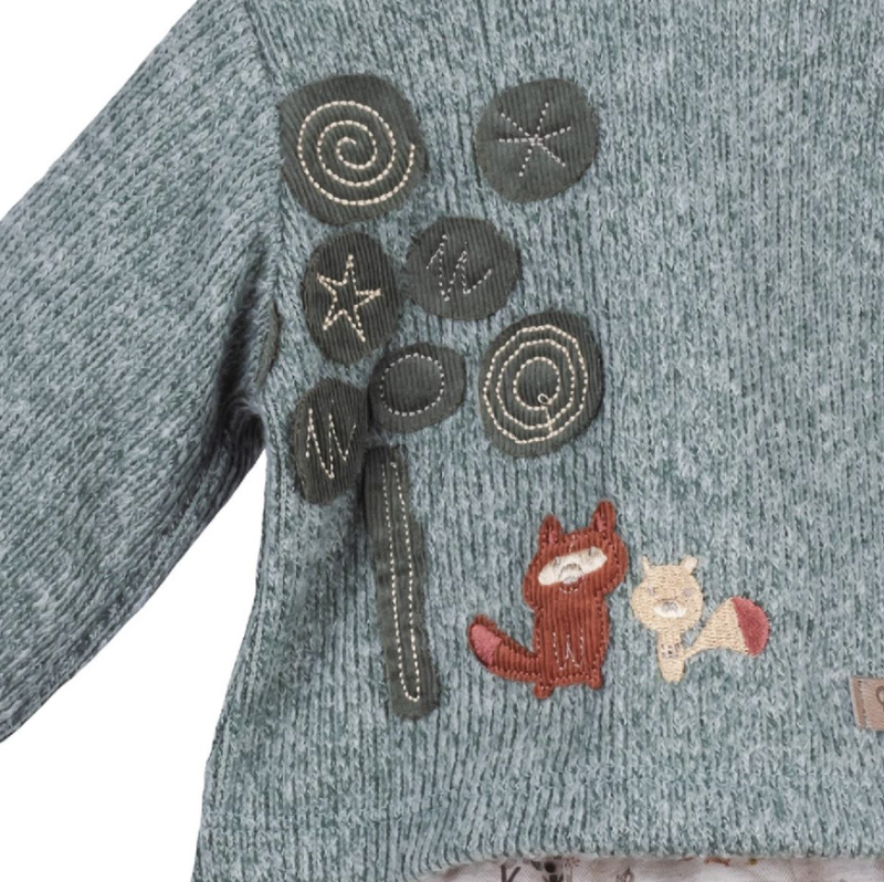 Conjunto jersey con cuello estampado y calzón Marca Calamaro - Imagen 6