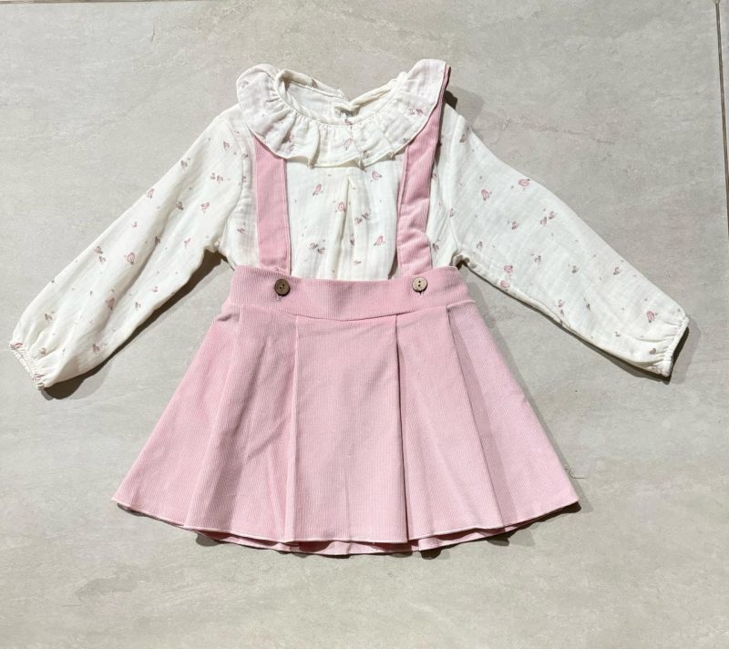 Conjunto blusa y Falda de pana Marca Calamaro - Imagen 2
